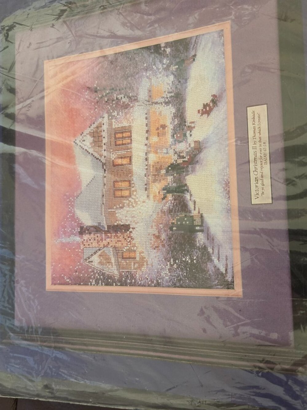 Lot of 2 Thomas Kincade cross stitch kits